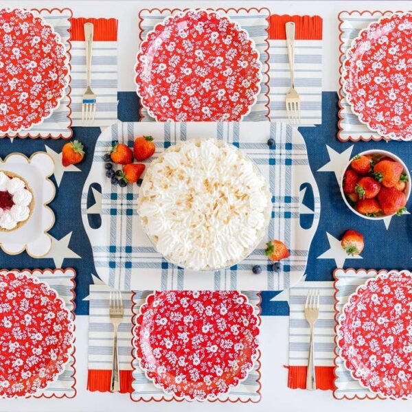 Striped Scallop Dinner Napkin - 图片 4