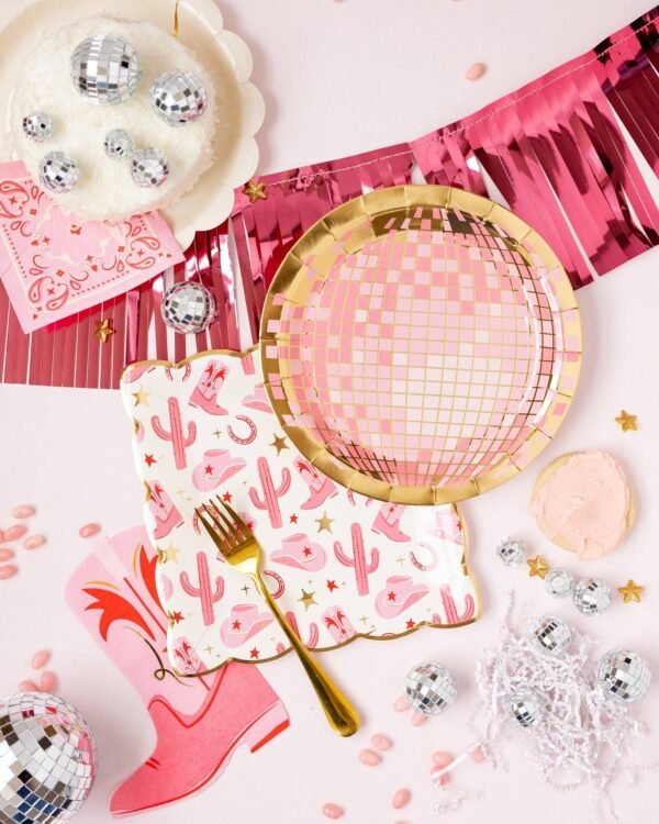 Disco Ball Paper Plate - 图片 2
