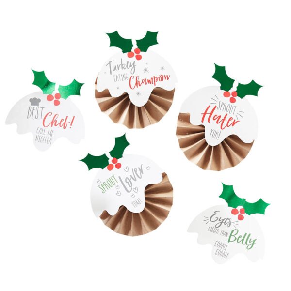 Novelty Christmas Badges (x6)