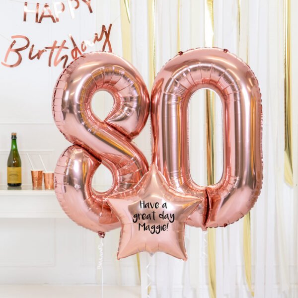 80th Birthday Balloons