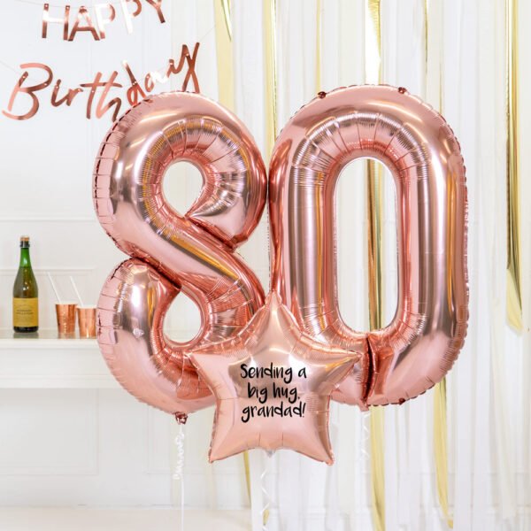 80th Birthday Balloons - 图片 3