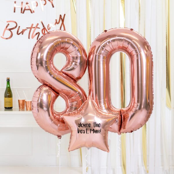 80th Birthday Balloons - 图片 4