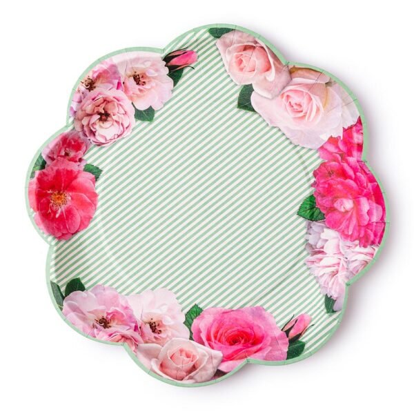 A Very English Rose Paper Party Plates - 图片 5