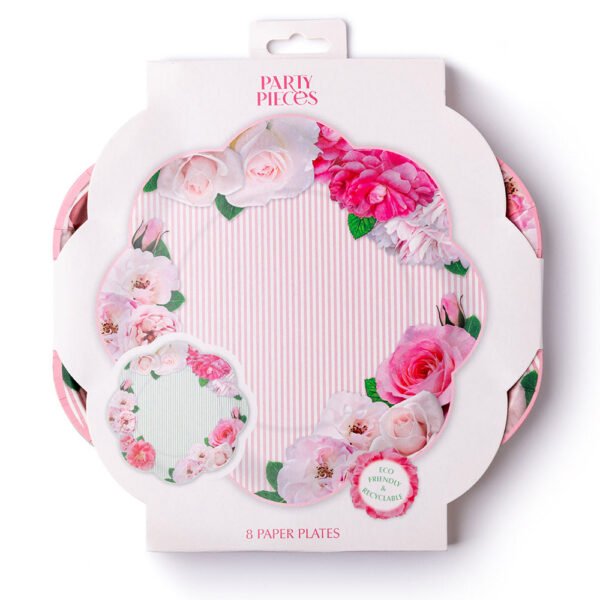A Very English Rose Paper Party Plates - 图片 7