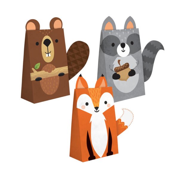 Woodland Animals Paper Treat Bags