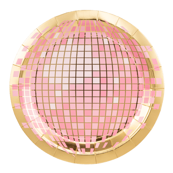 Disco Ball Paper Plate
