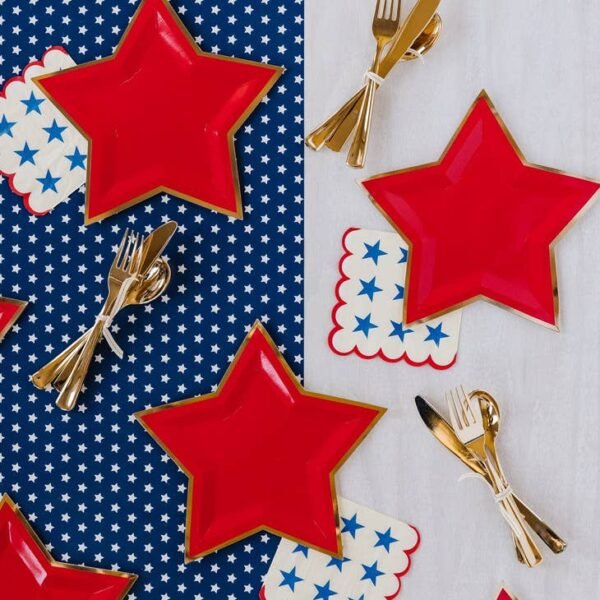 Stars with Scallop Edge 5" Napkin - 图片 3