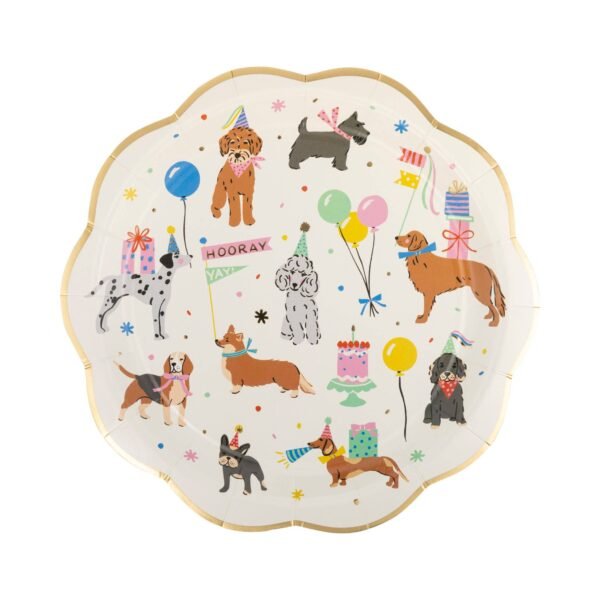 Dog Birthday Party Plate