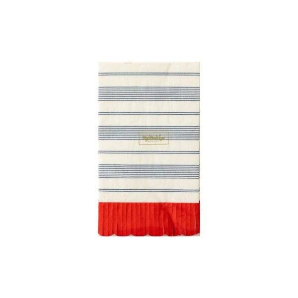 Striped Scallop Dinner Napkin - 图片 2