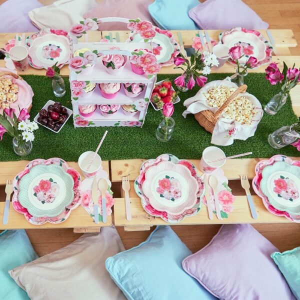 A Very English Rose Small Paper Party Plates - 图片 6