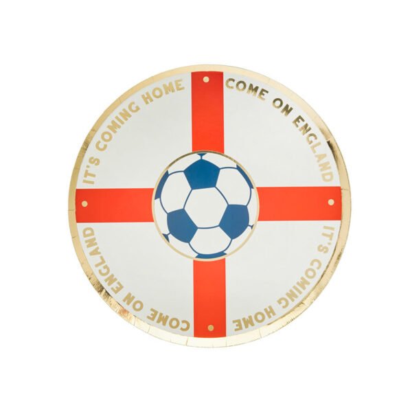 Come on England Foiled Paper Plates