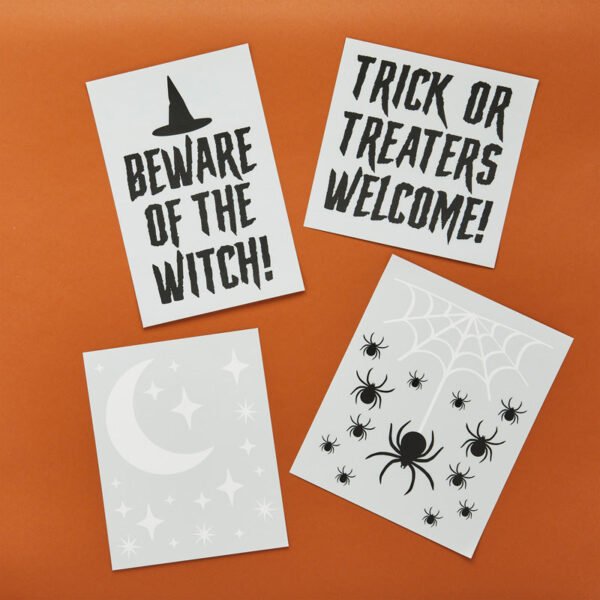 Trick or Treat Window Clings (x4) - 图片 3