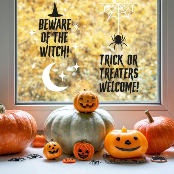 Trick or Treat Window Clings (x4) - 图片 2