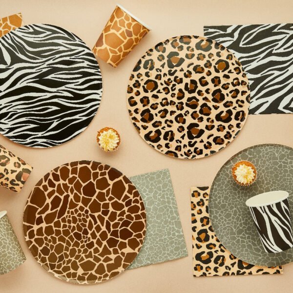 Safari Animal Print Paper Plates