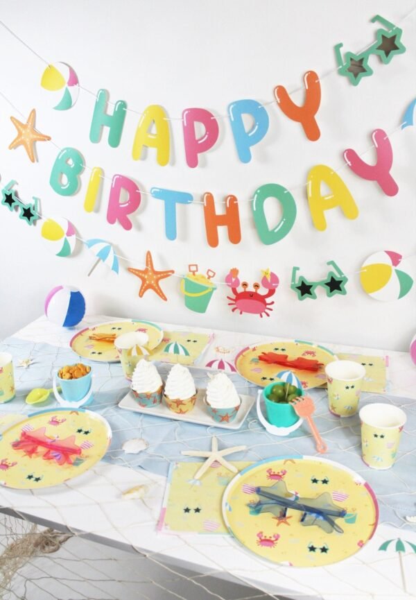 Beach Cupcake Picks & Wrappers 12ct - 图片 3