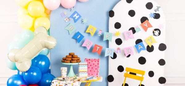 Puppy Dog Happy Birthday Banner Set - 图片 2