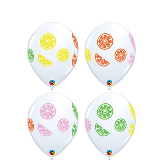 Citrus Fruit Party Latex Balloons 5ct - 图片 2