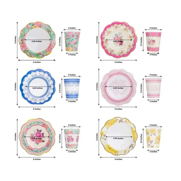 Disposable Tea Party Supplies Kit - 图片 3