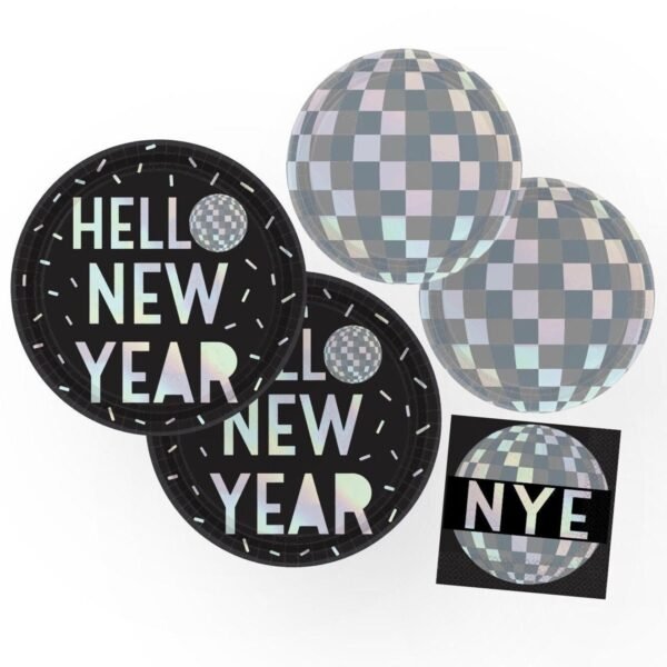 Disco New Years Party Plates & Napkins