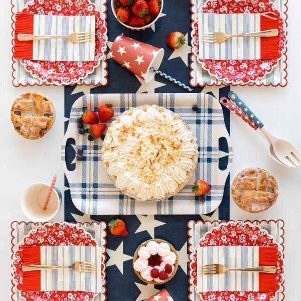 Striped Scallop Dinner Napkin - 图片 3