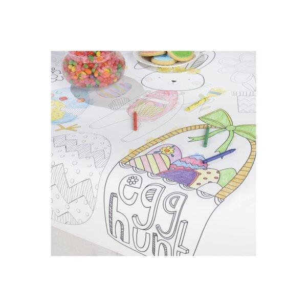 Easter Coloring Tablecloth for Kids - 图片 2