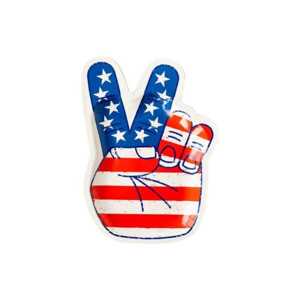 Peace Flag Hand Plate - 图片 2