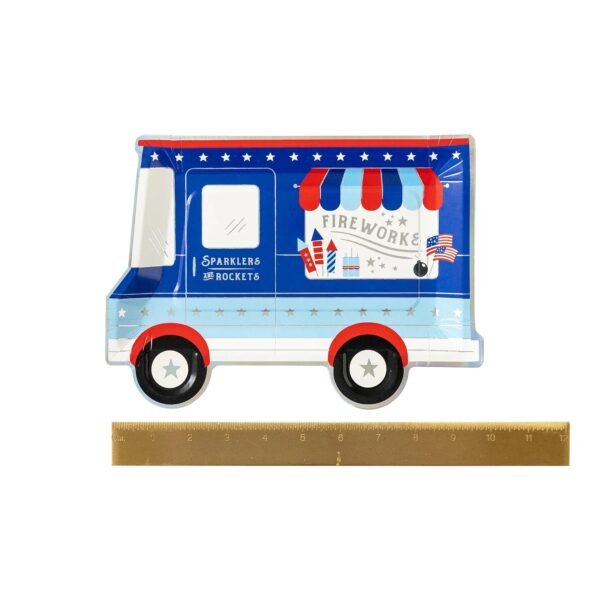 Firework Truck Paper Plates - 图片 2