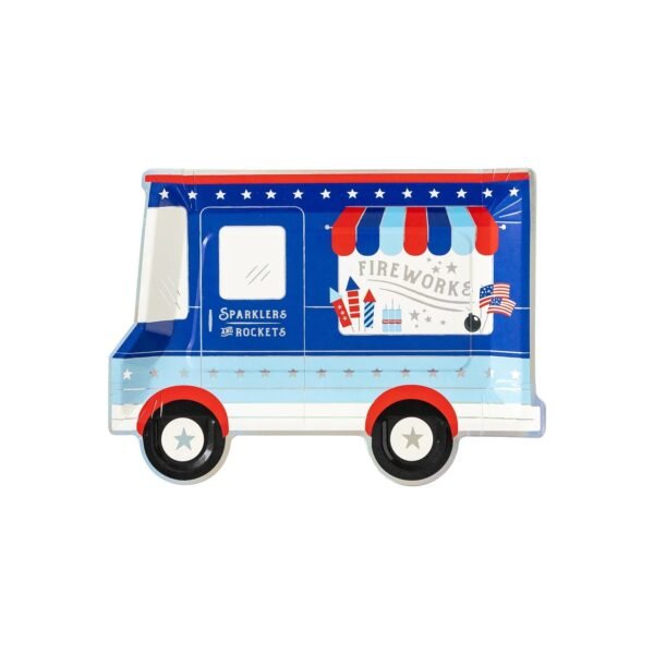 Firework Truck Paper Plates