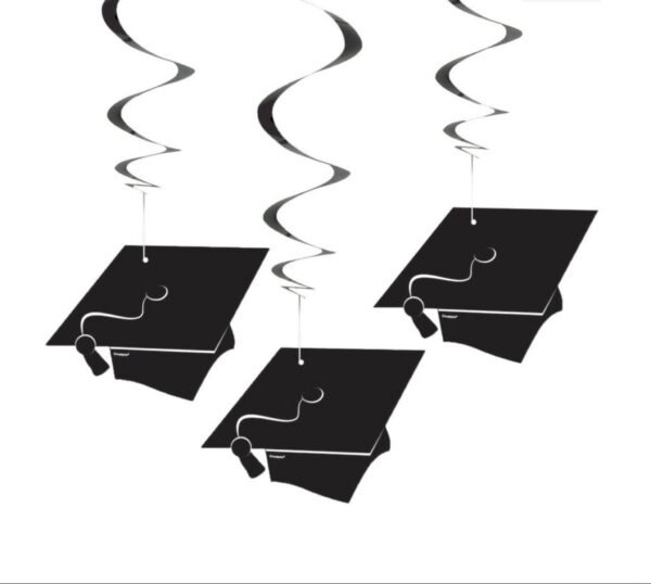 Graduation Party Hanging Swirl Decorations