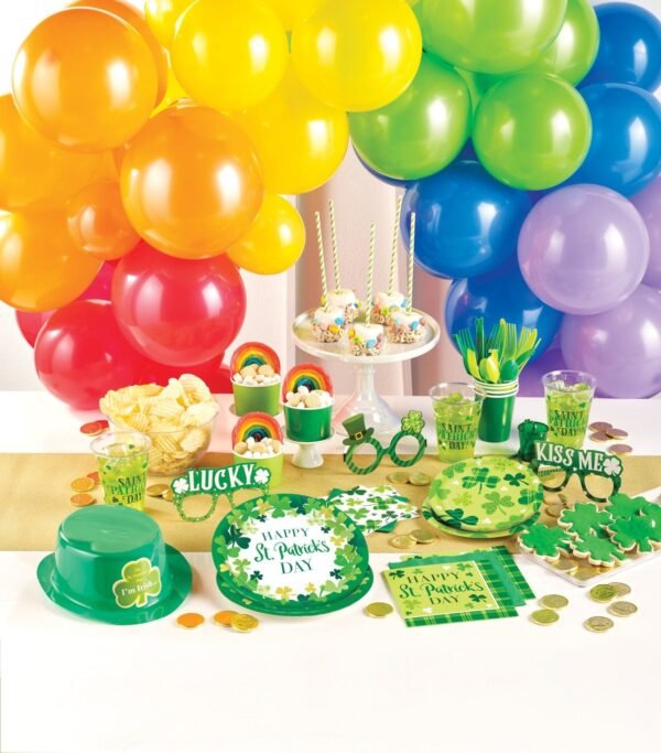Green Shamrock St. Patricks Plates & Napkins (16 Guests) - 图片 5