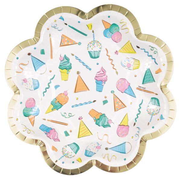 Ice Cream Party Paper Plates - 图片 3