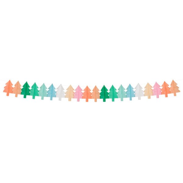 Tissue Paper Christmas Tree Garlands - 图片 3