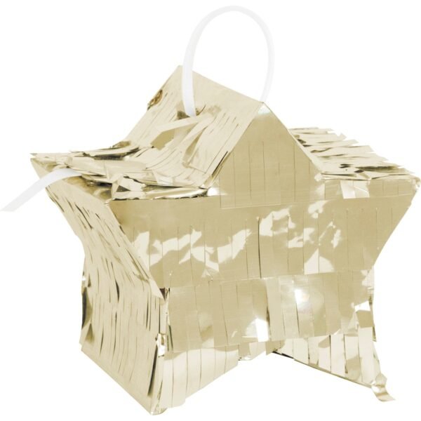 Mini Black, Gold & Silver Star Piñatas - 图片 5