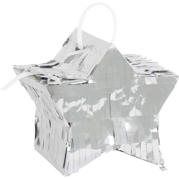 Mini Black, Gold & Silver Star Piñatas - 图片 6