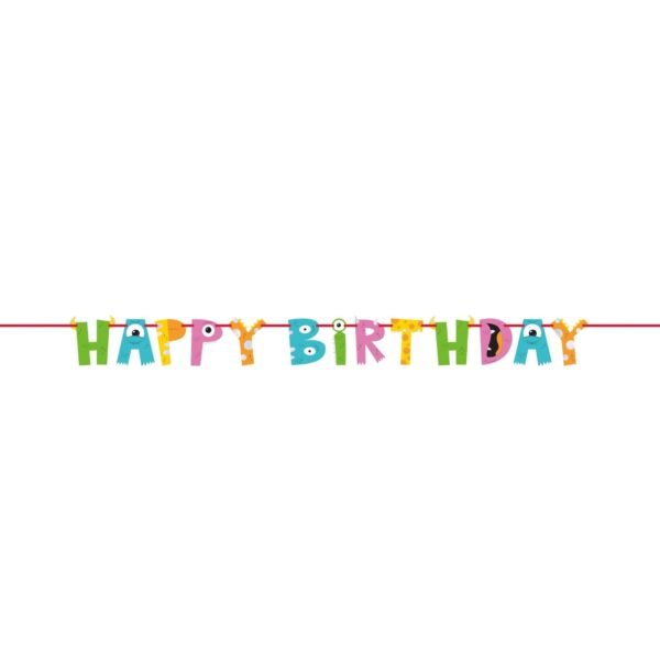 Monster Birthday Banner