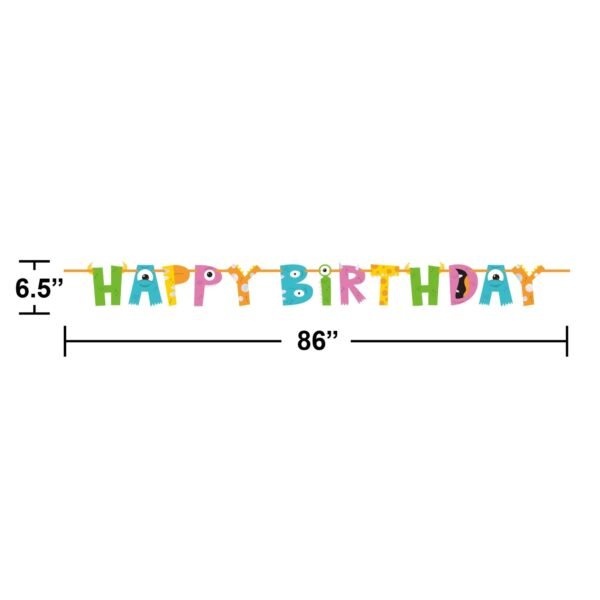 Monster Birthday Banner - 图片 3