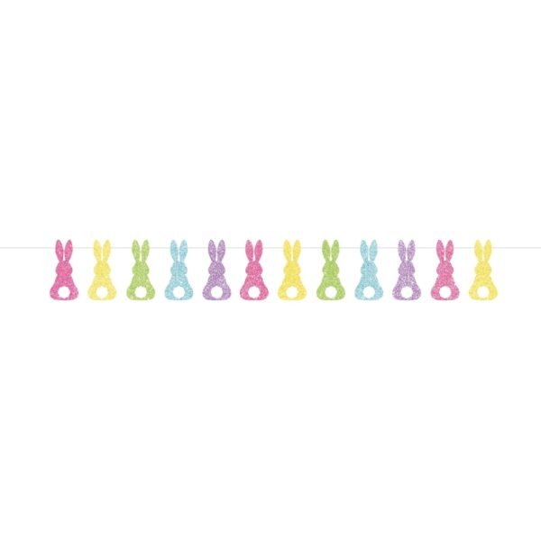 Pastel Easter Bunny Banner