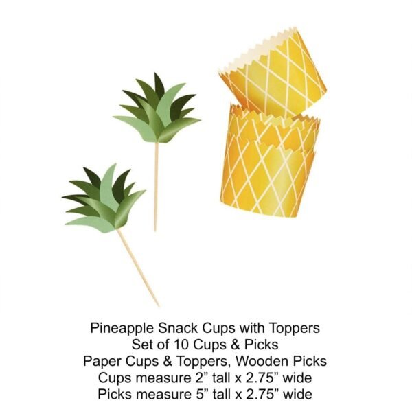 Pineapple Food Cups & Picks 10ct - 图片 3