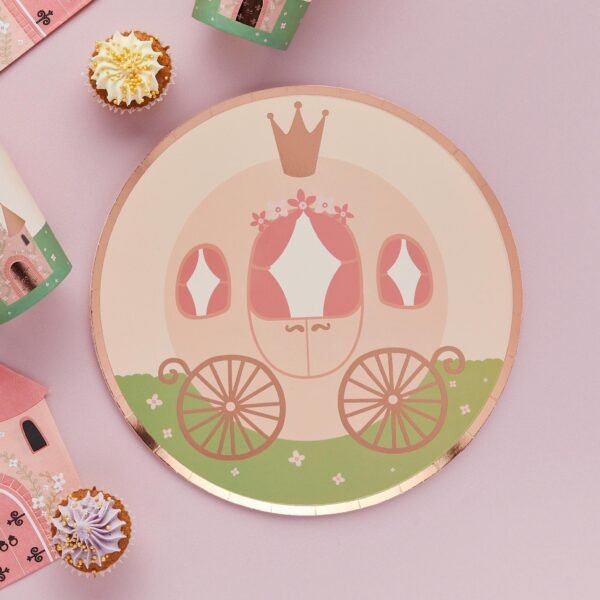 Princess Carriage Party Plates - 图片 2