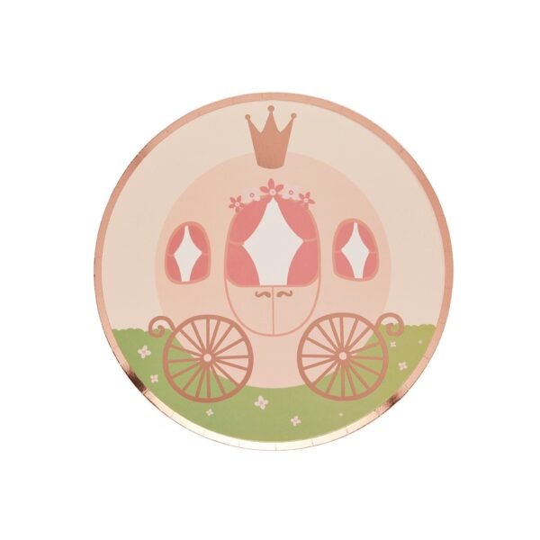 Princess Carriage Party Plates - 图片 3