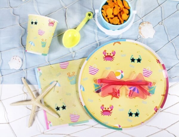 Yellow Beach Party Napkins - 图片 2