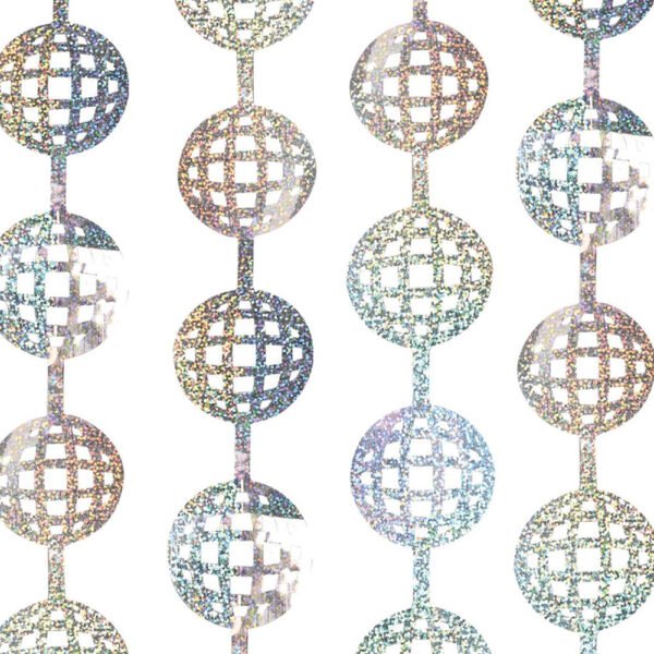 Metallic Disco Ball Door Curtain - 2m x 1m - 图片 2