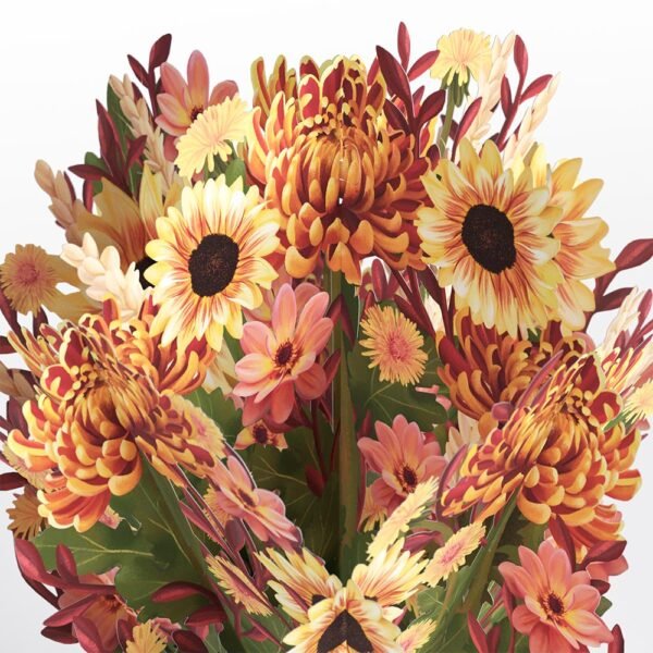 Thanksgiving Gratitude Pop-Up Card & Bouquet Bundle - 图片 2
