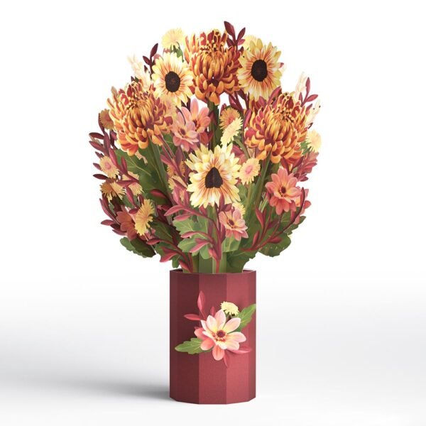 Thanksgiving Gratitude Pop-Up Card & Bouquet Bundle - 图片 3