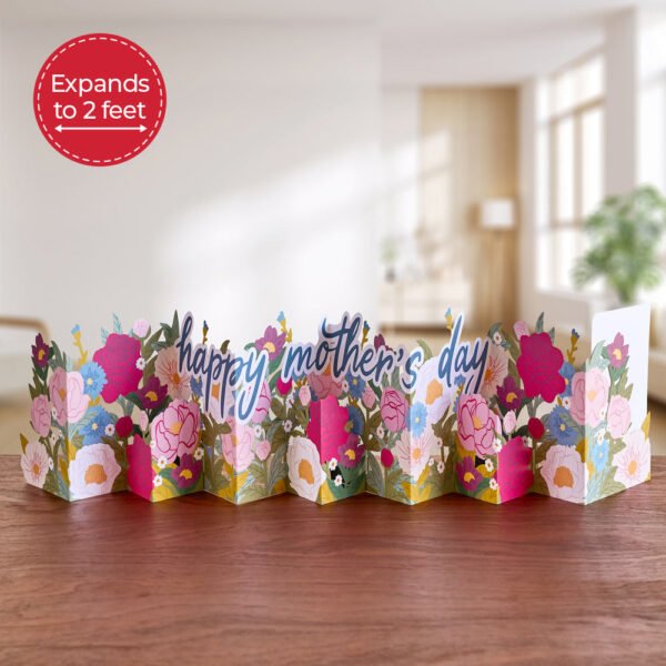 Happy Mother's Day Floral Loooooong Card™ (Expands to 2 feet)