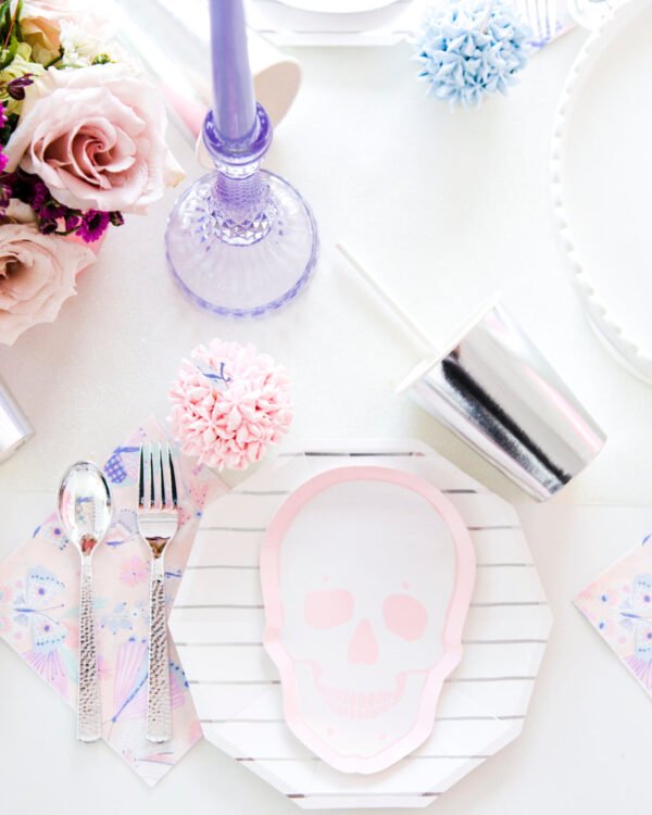 PASTEL SKULL DESSERT PLATES - 图片 2