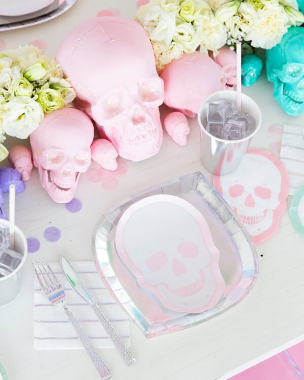 PASTEL SKULL DESSERT PLATES - 图片 3