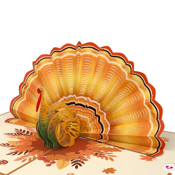 Give Thanks Turkey Pop-Up Card - 图片 2