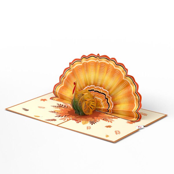 Give Thanks Turkey Pop-Up Card - 图片 3