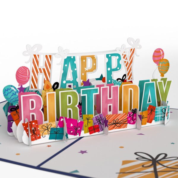Happy Birthday Pop-Up Card - 图片 2